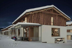 Hoekwoning in sneeuw