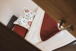 Blick in das wunderschöne Schlafzimmer