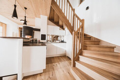 Die voll ausgestattete Küche