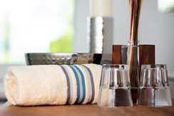 Blick ins Badezimmer