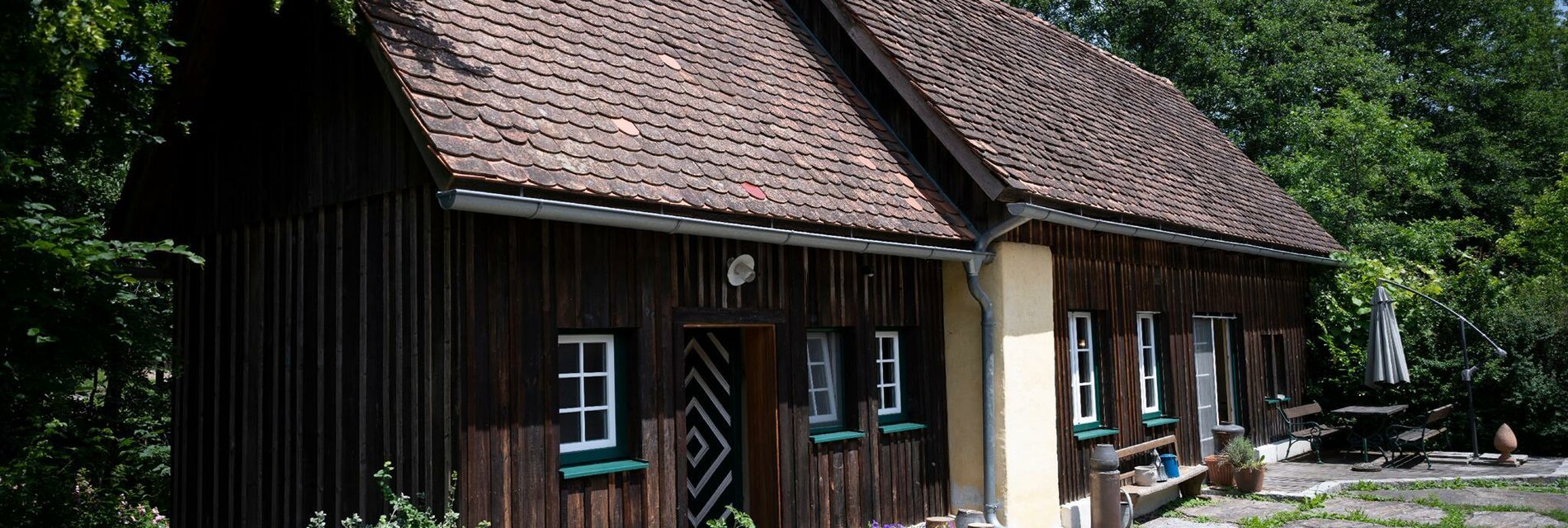 Eingangsbereich zum Wohnen im Presshaus