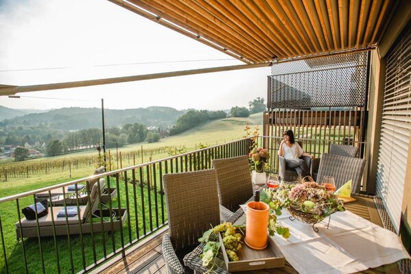 Wohnen im Wein Terrasse | © Wohnen im Wein l Beate Flieder