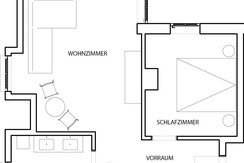Weingut Wolfgang Maitz Winzersuite Grundriss 2