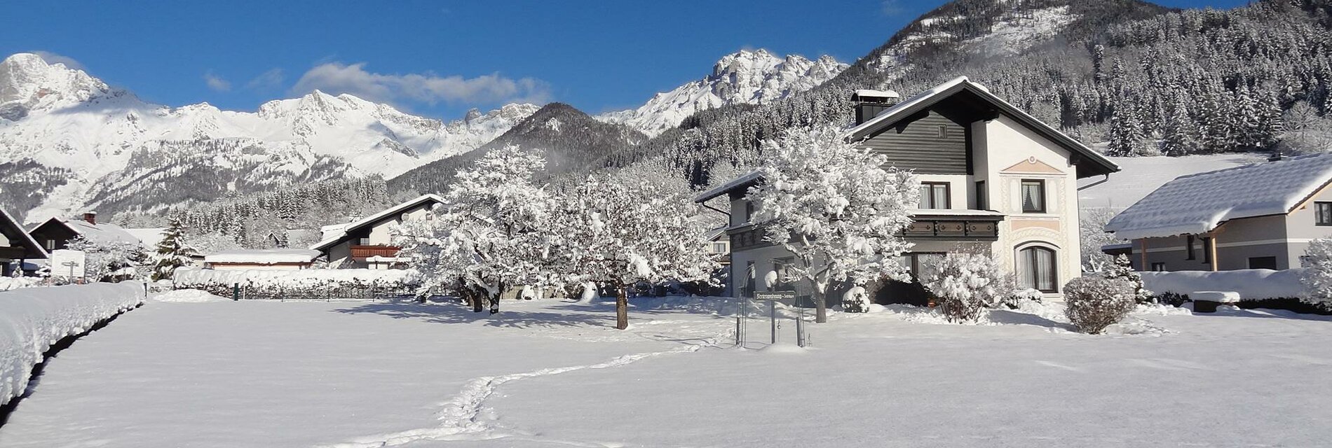 Unser Haus im Winter