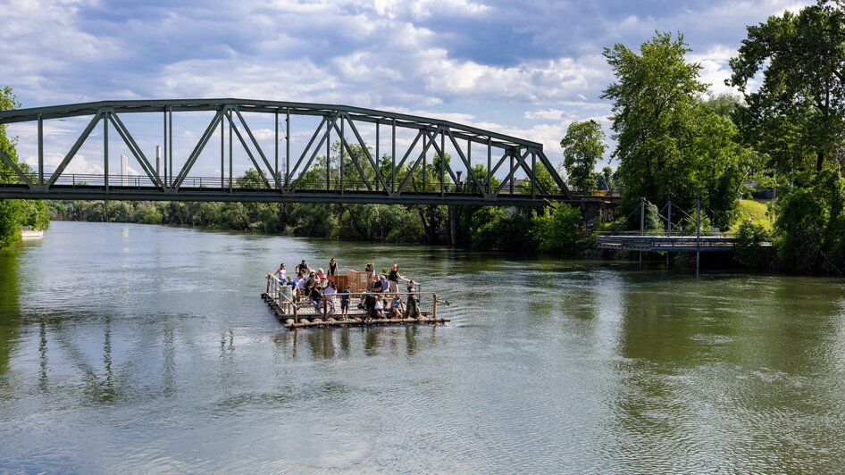 Die Flößerei I Floßlände am Stadtstrand beim Puchsteg I Graz