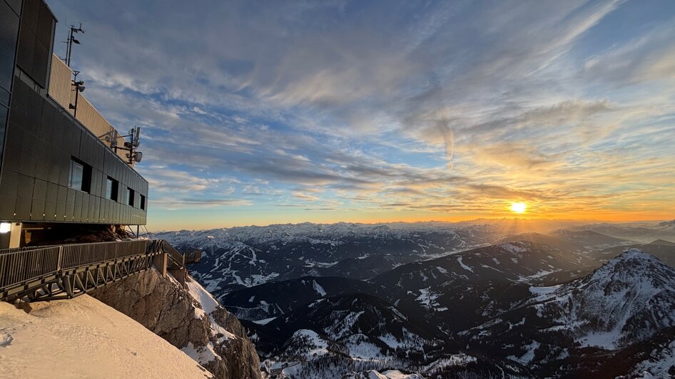 Abendstimmung am Dachstein Gletscher.