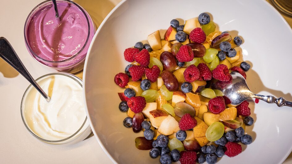 Frühstück im Bio-Hotel Bergkristall