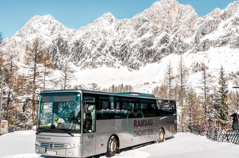 Bus transfer of the RVB to the Dachstein Glacier Cable Car and back from Obertraun - Impression #1