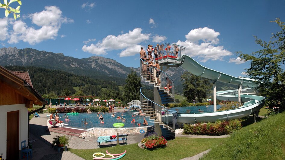 Erlebnisfreibad Haus - Wasserrutsche | © TVB Haus-Aich-Gössenberg