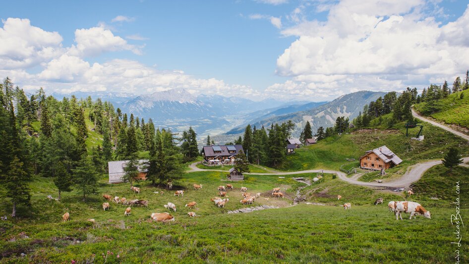 Aussicht auf der Galsterbergalm