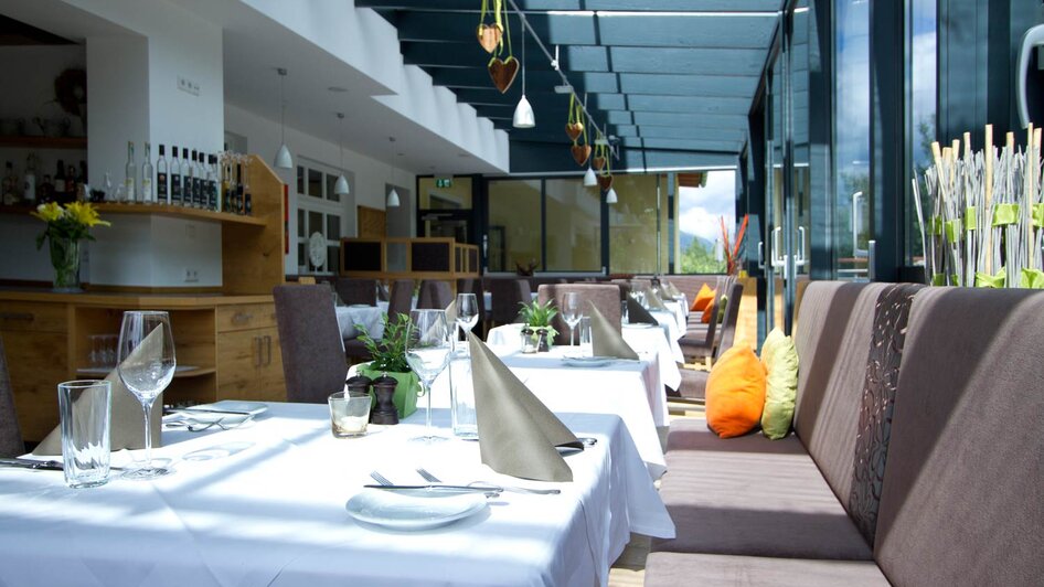 Der Wintergarten des Restaurant Zirngast in Schladming